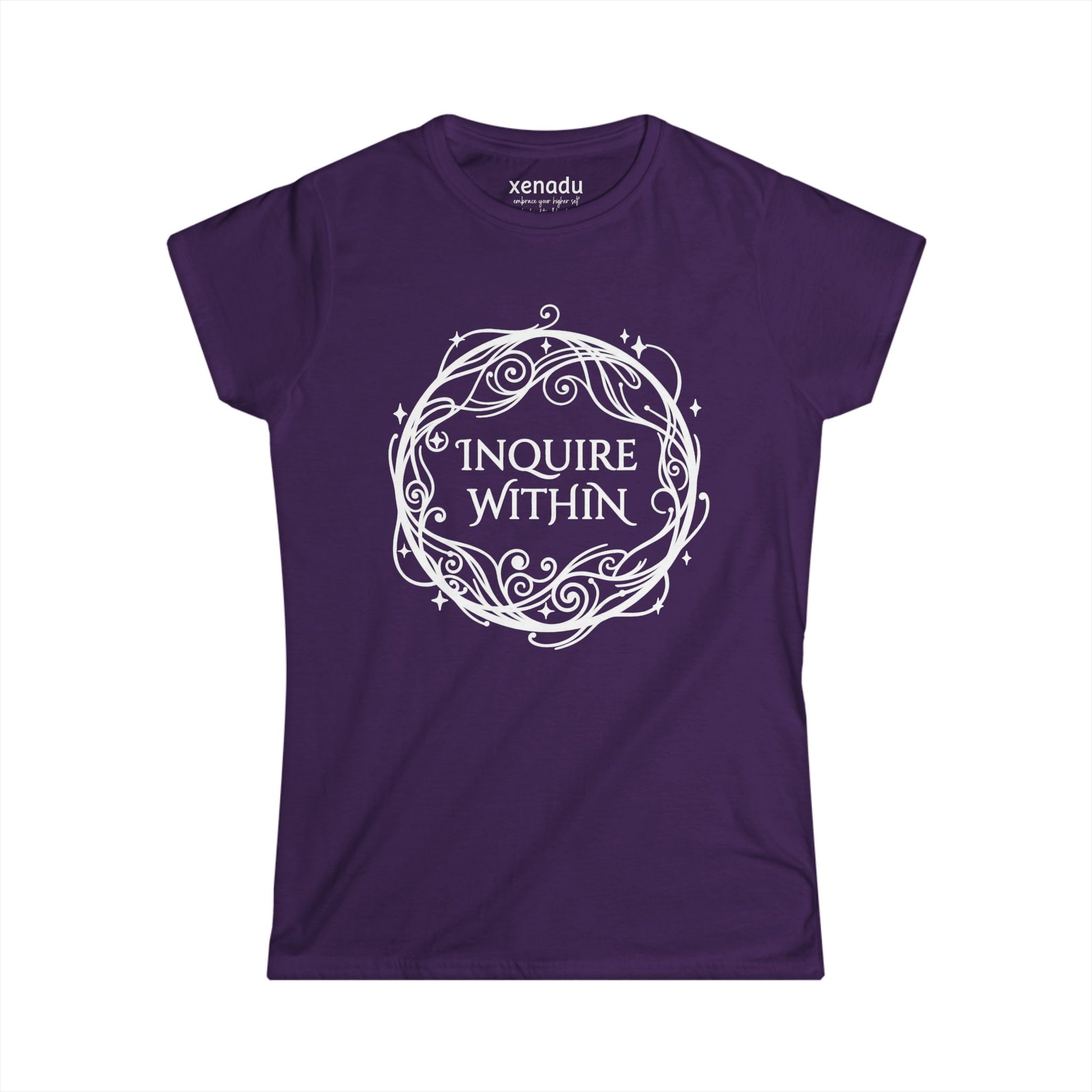 Inquire Within Women's Tee Purple
