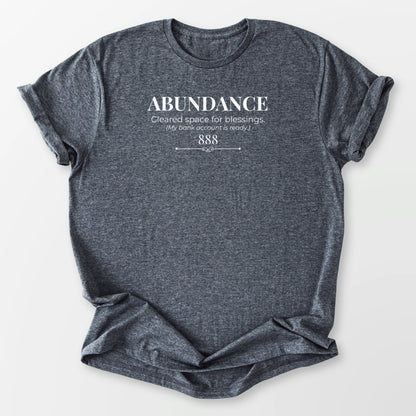 888 Abundance Tee Dark Heather Grey T-Shirt