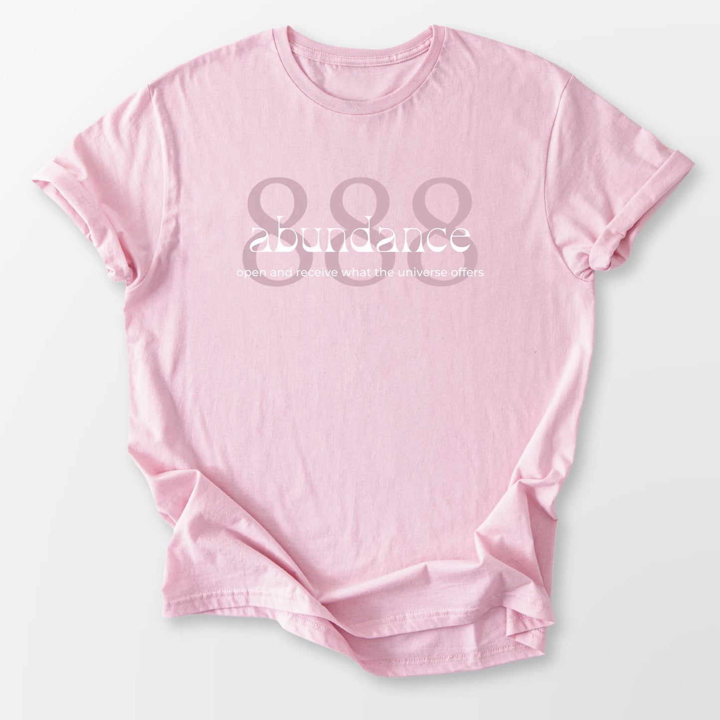 888 Angel Number Tee Light Pink T-Shirt