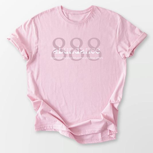 888 Angel Number Tee Light Pink T-Shirt