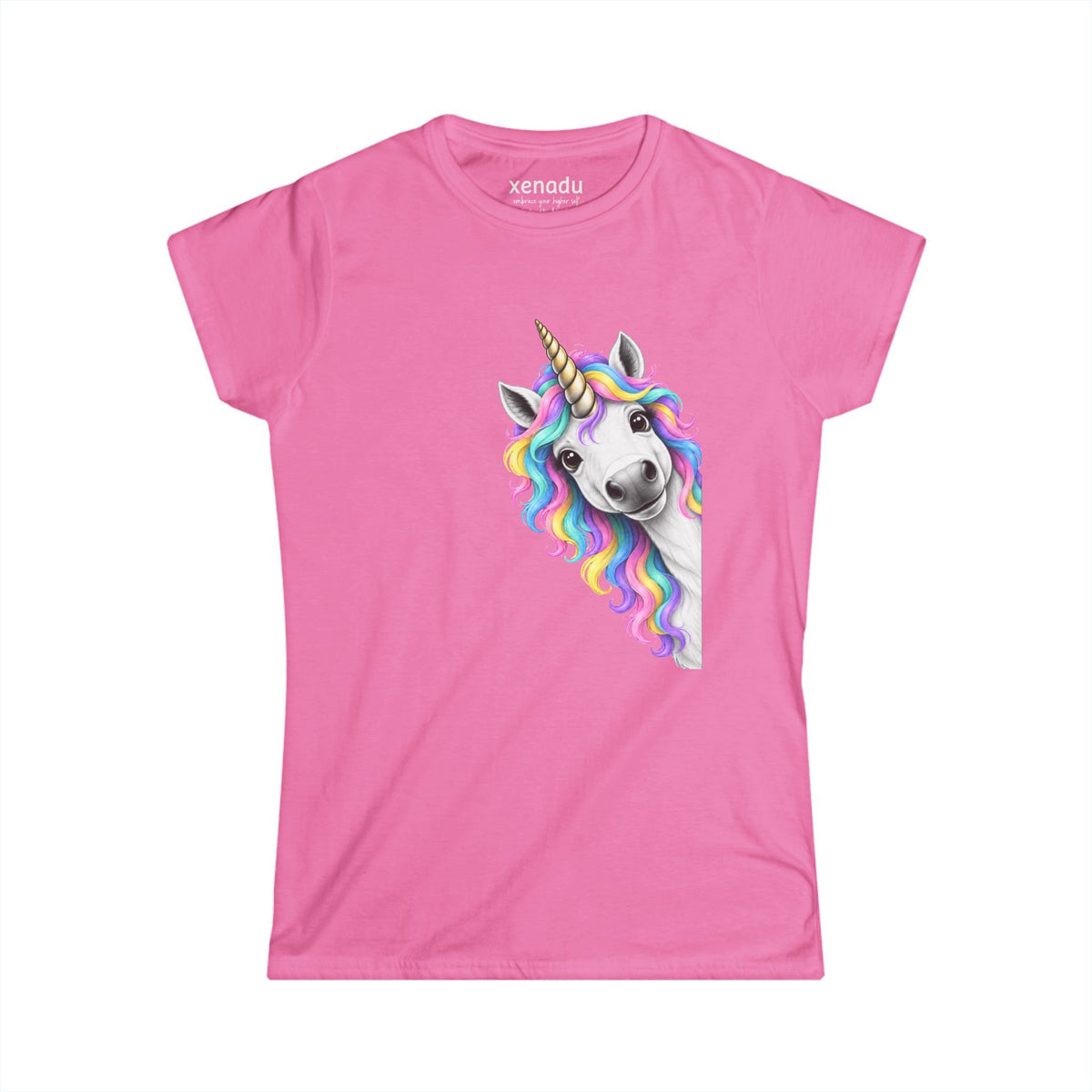 Peeking Unicorn Women's Tee Azalea T-Shirt
