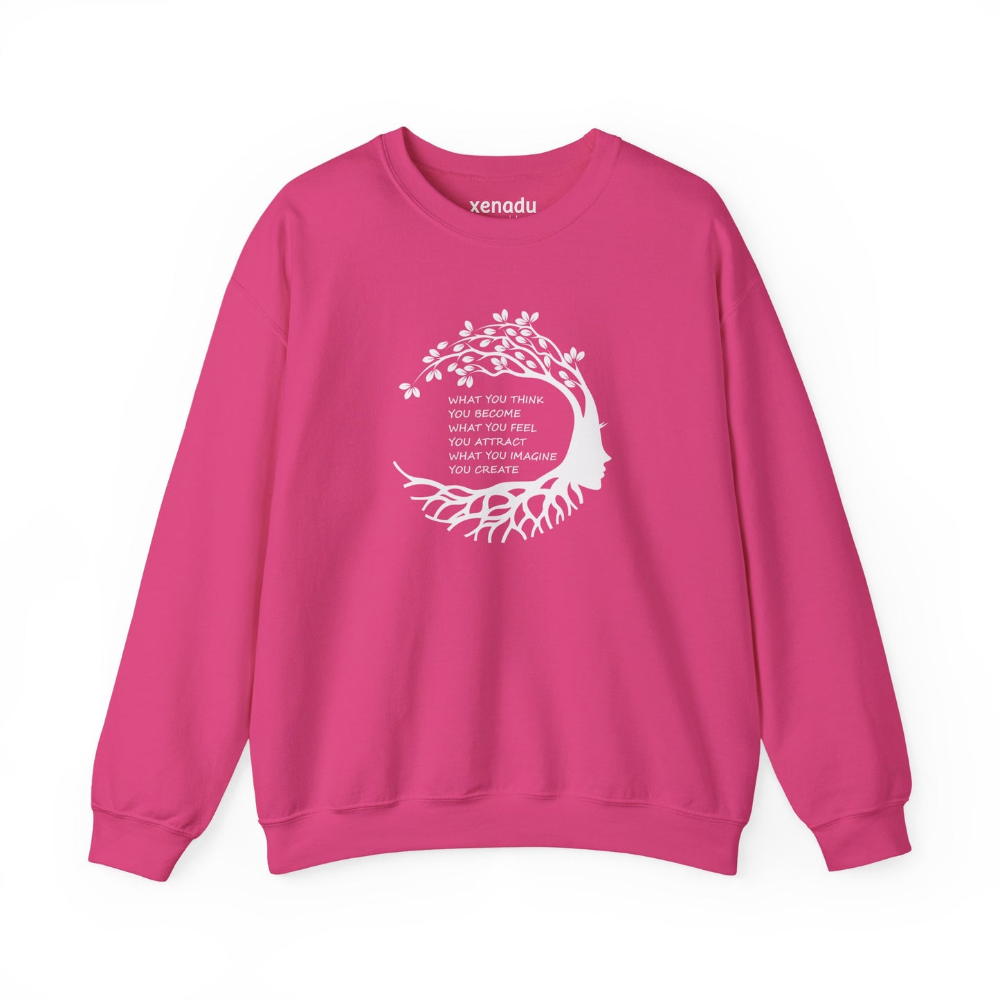 Become Attract Create Sweatshirt Heliconia