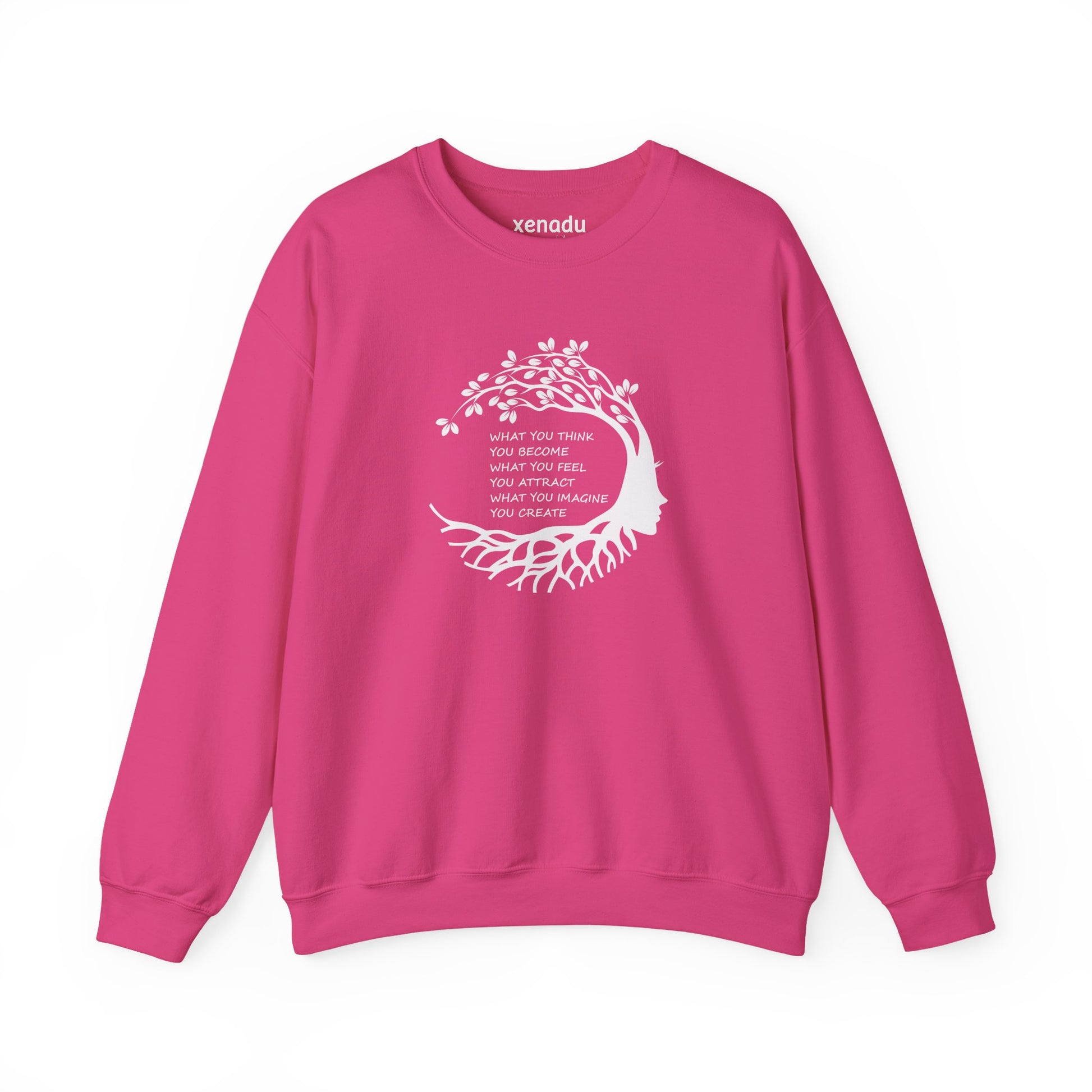 Become Attract Create Sweatshirt Heliconia