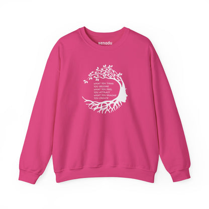Become Attract Create Sweatshirt Heliconia