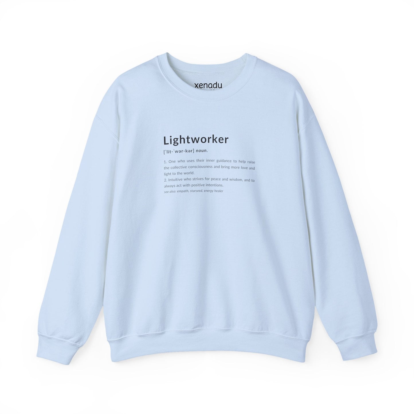 Lightworker Definition Sweatshirt Light Blue Sweatshirt