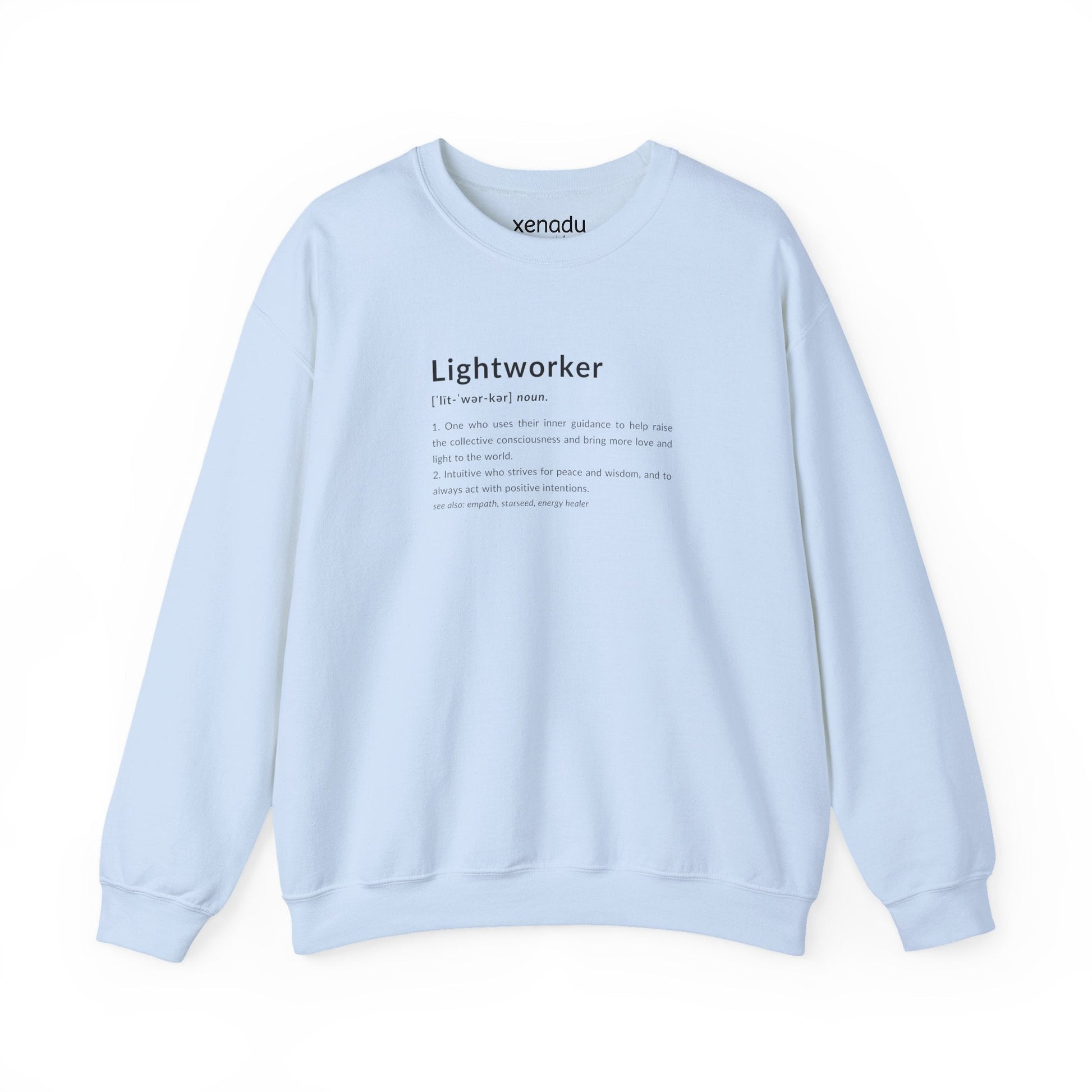 Lightworker Definition Sweatshirt Light Blue Sweatshirt