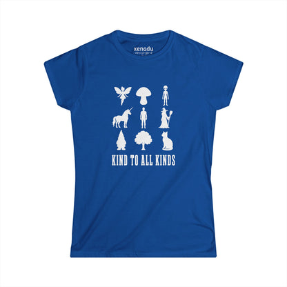 I'm Kind To All Kinds Women's Tee Royal