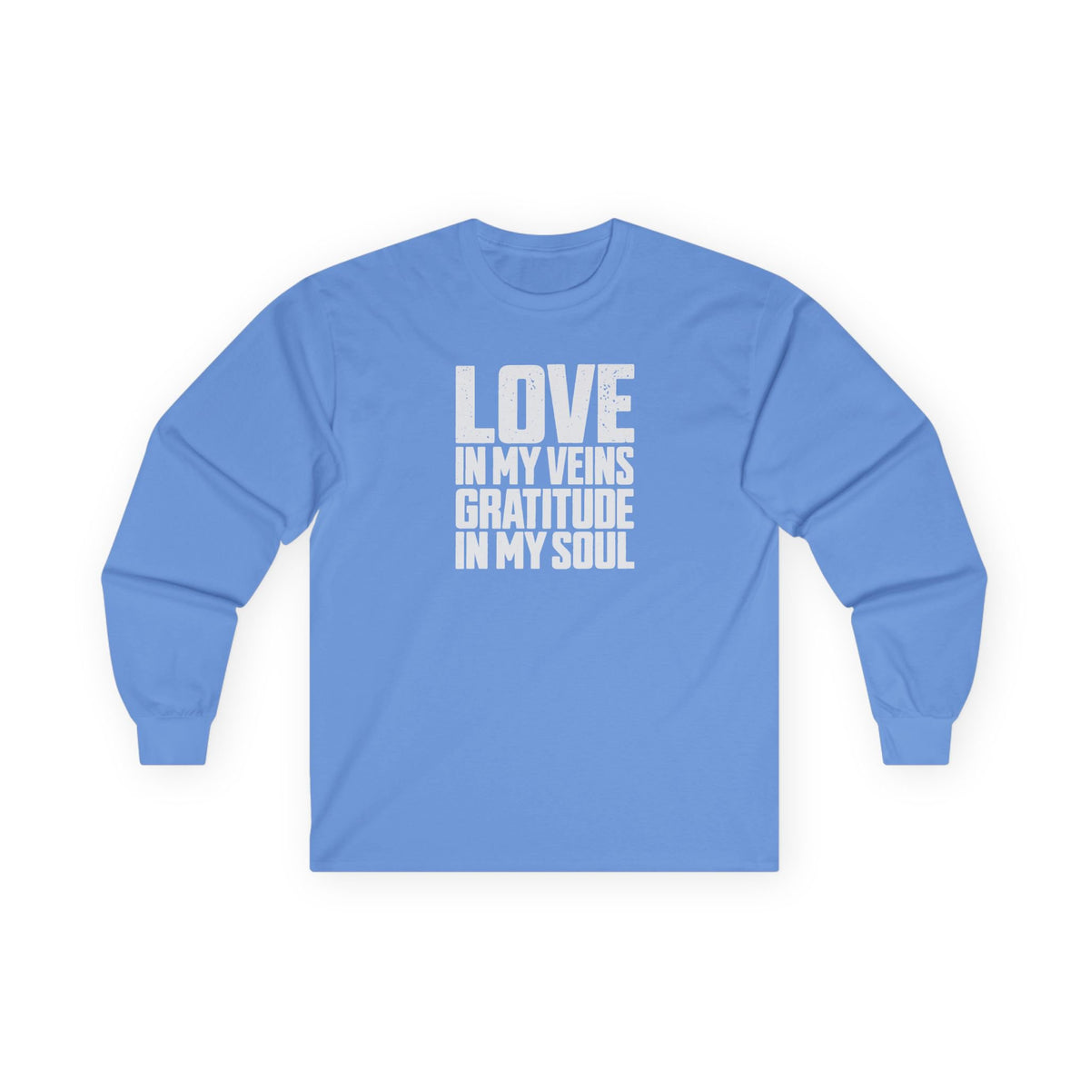 Love In My Veins Long Sleeve Tee Carolina Blue Long-sleeve