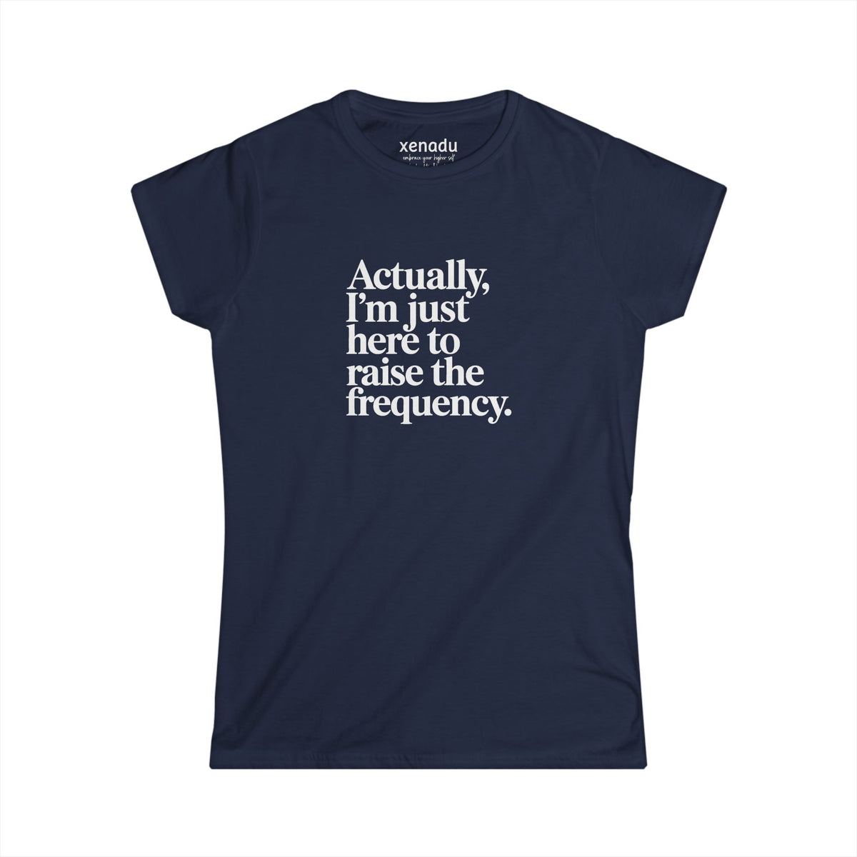 Raise the Frequency Women's Tee Navy