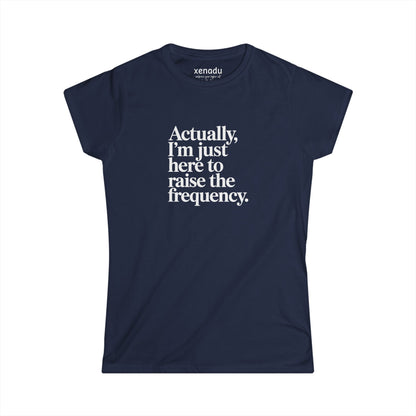 Raise the Frequency Women's Tee Navy