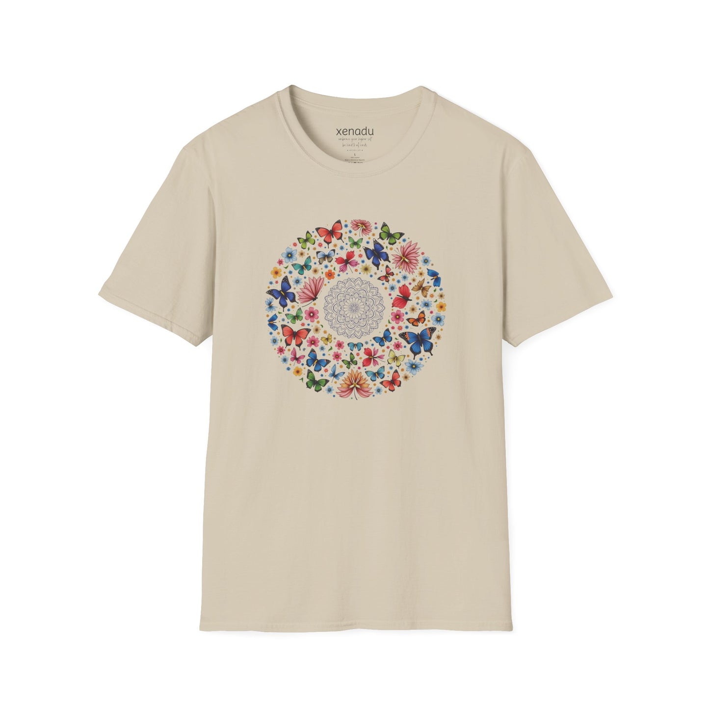 Bright Butterfly Mandala Tee