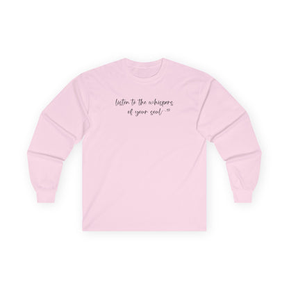 Listen to the Whispers Long Sleeve Tee Light Pink Long-sleeve