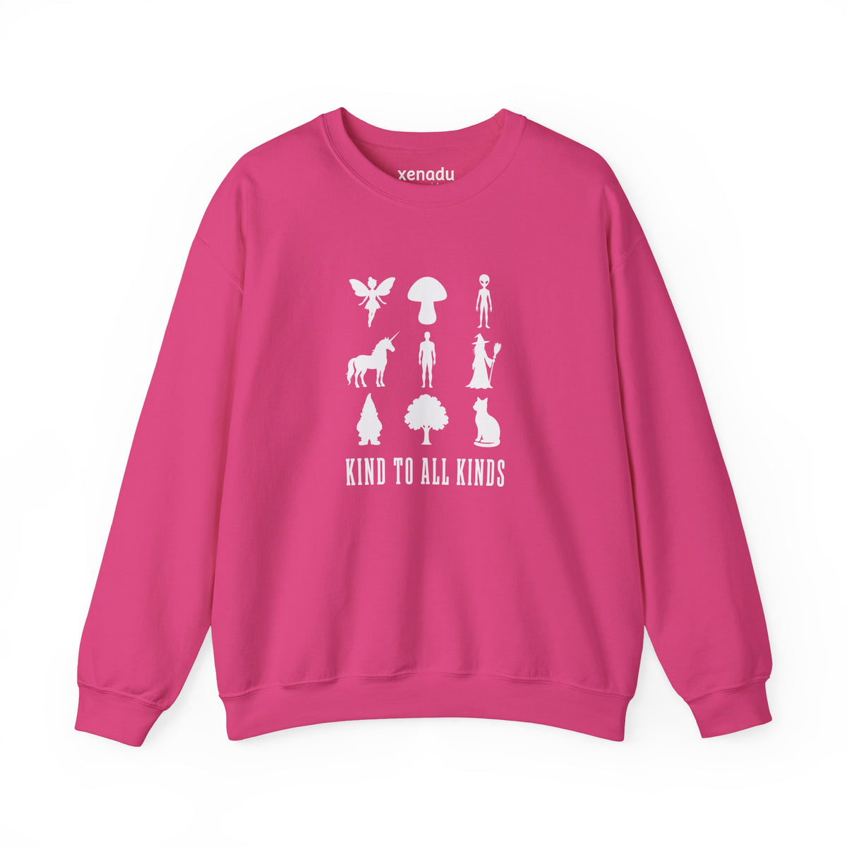 I'm Kind To All Kinds Sweatshirt Heliconia