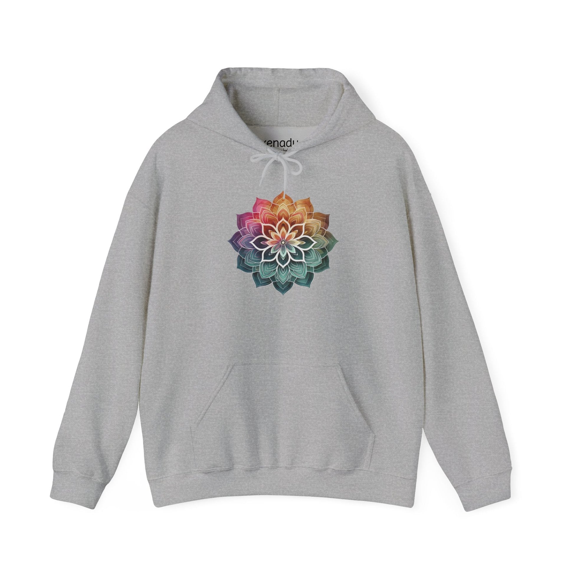 Boho Mandala Hoodie Sport Grey Hoodie