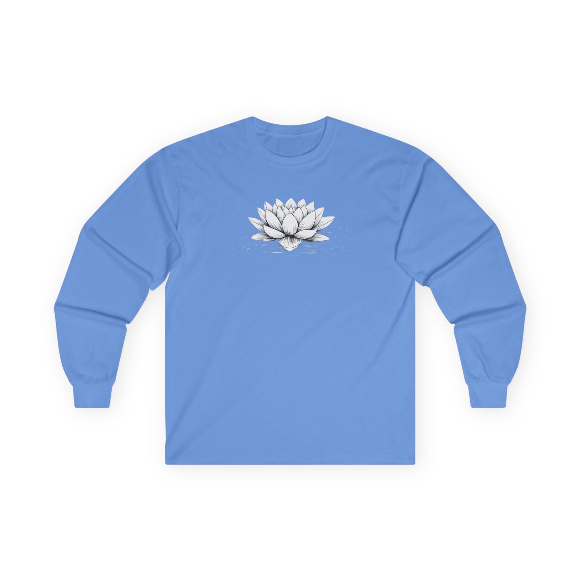 Floating Lotus Long Sleeve Tee Carolina Blue Long-sleeve