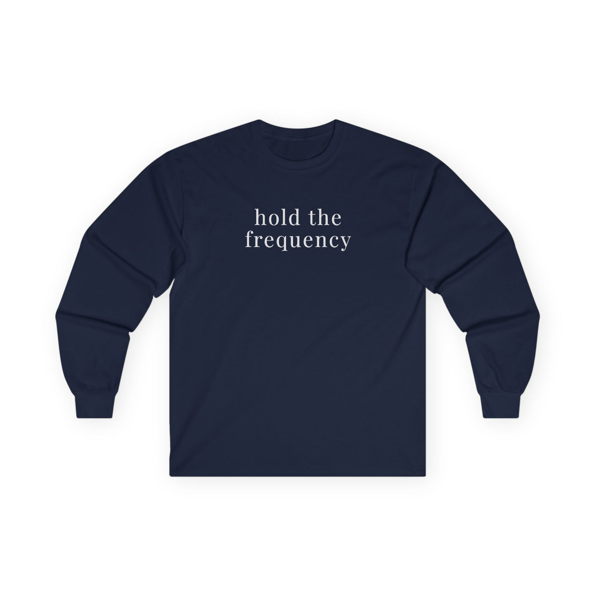 Hold Frequency Long Sleeve Tee Navy
