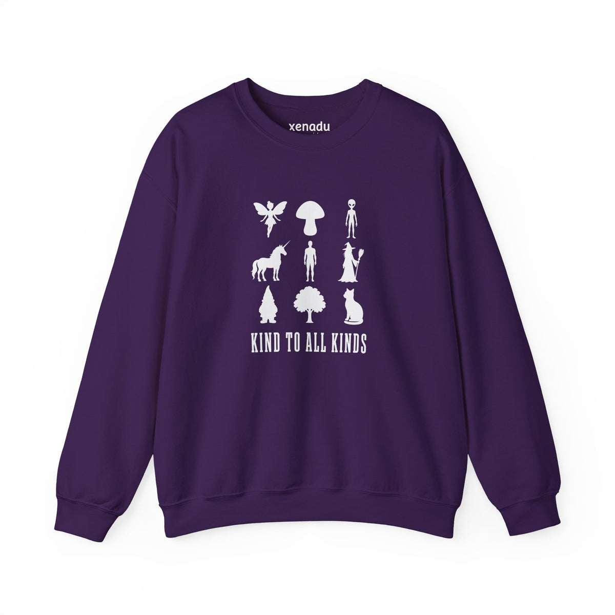 I'm Kind To All Kinds Sweatshirt Purple