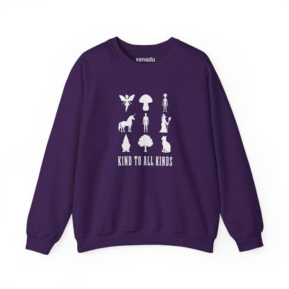I'm Kind To All Kinds Sweatshirt Purple