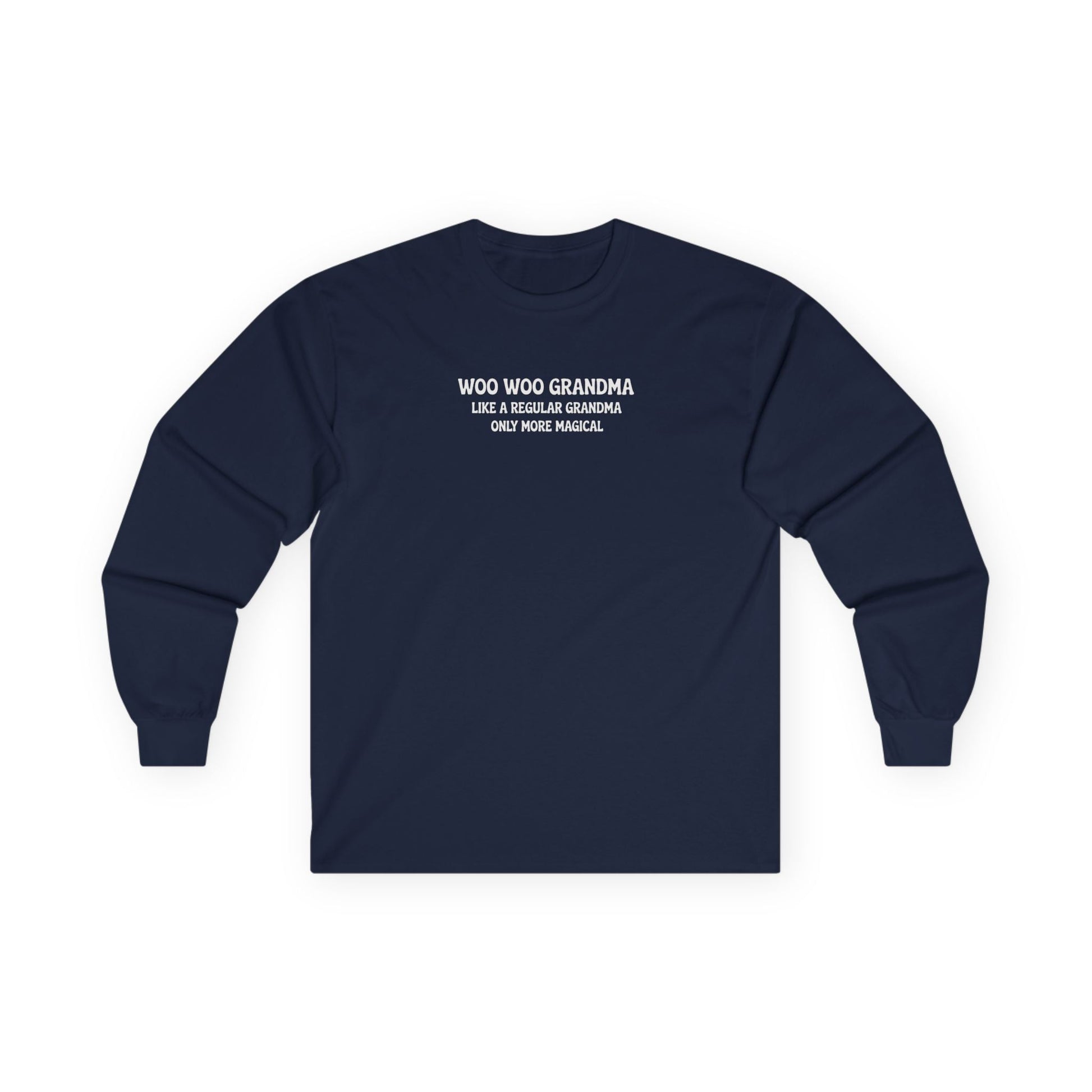 Woo Woo Grandma Long Sleeve Tee Navy Long-sleeve