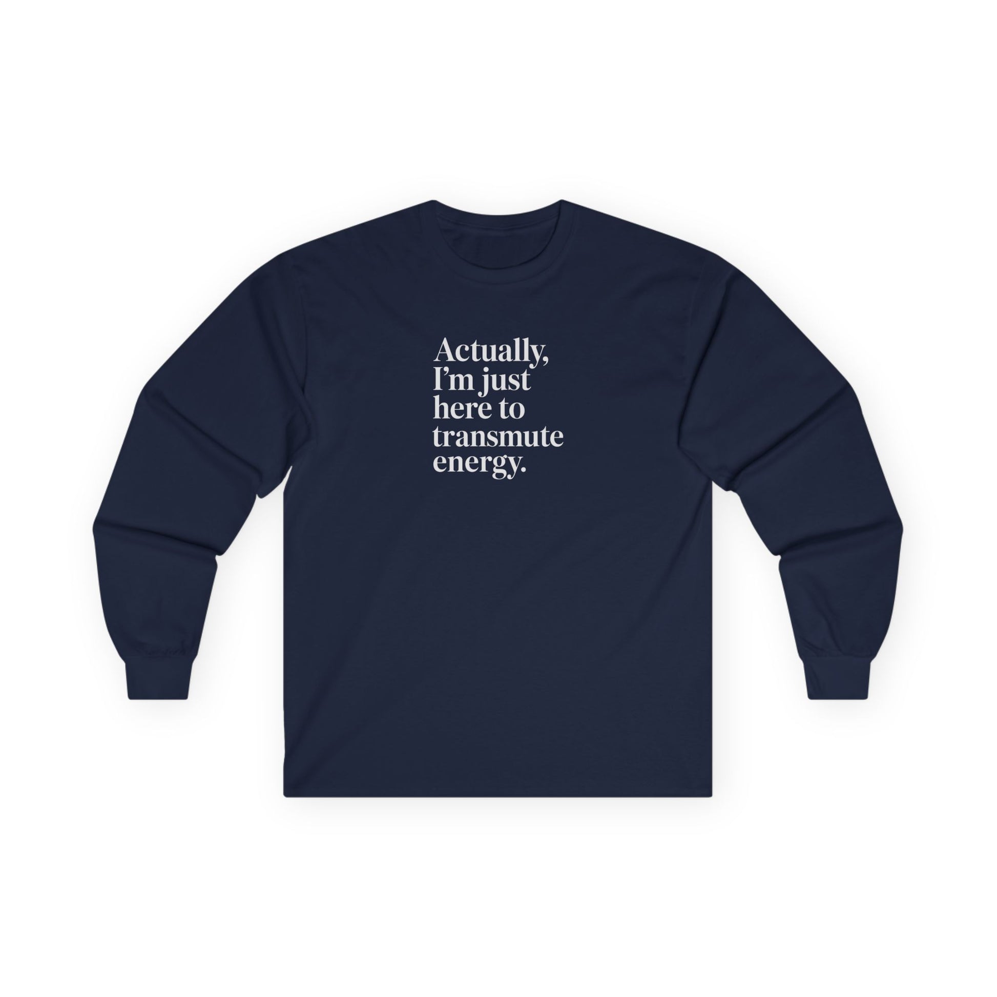 Transmute Energy Long Sleeve Tee Navy Long-sleeve