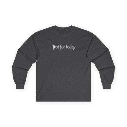 Just for Today Long Sleeve Dark Heather Grey Long-sleeve