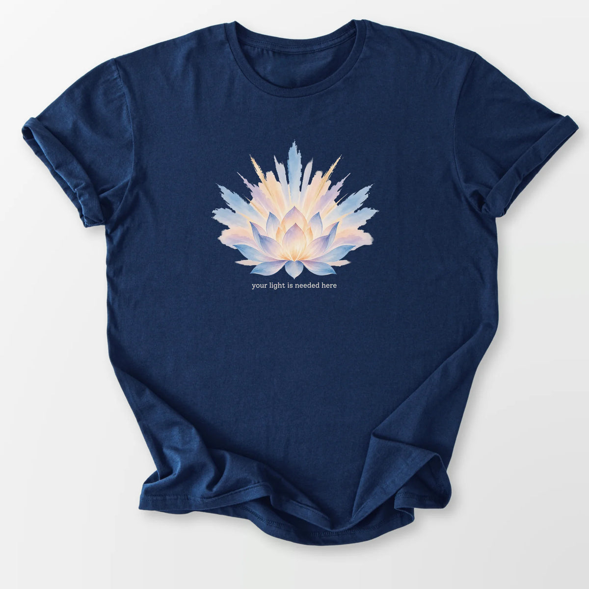 Your Light Is Needed Tee Navy T-Shirt