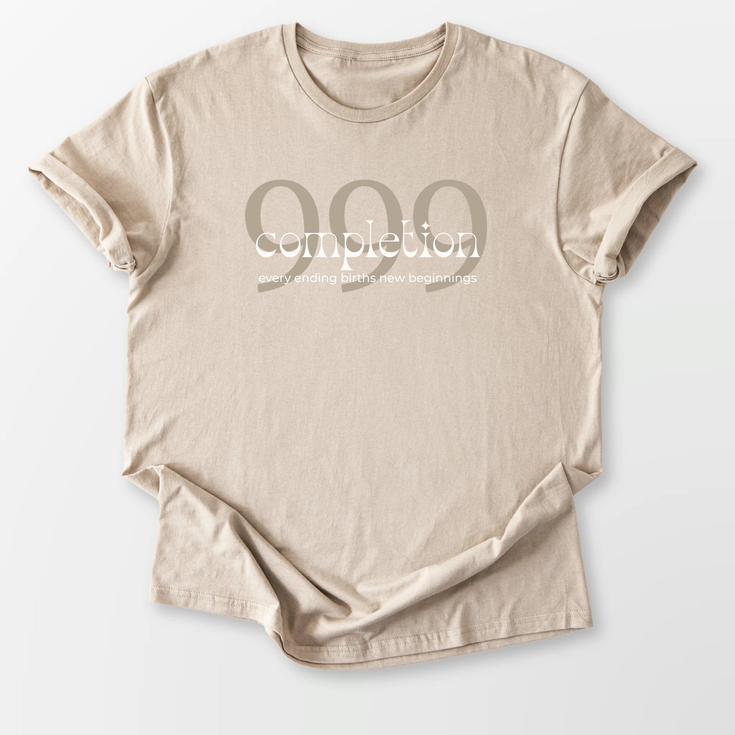 999 Angel Number Tee Sand T-Shirt