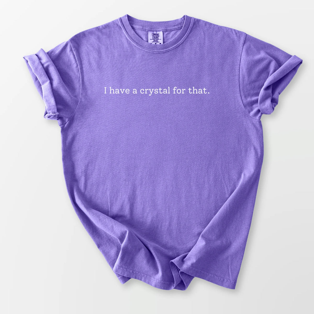 A Crystal for That Comfort Tee Violet T-Shirt