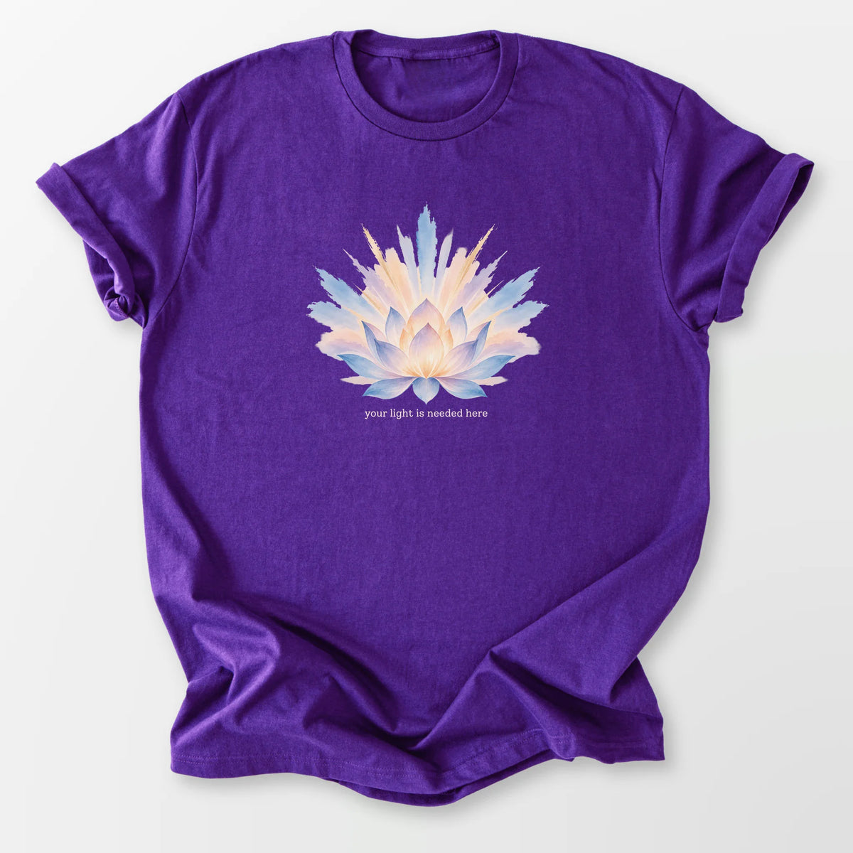 Your Light Is Needed Tee Purple T-Shirt