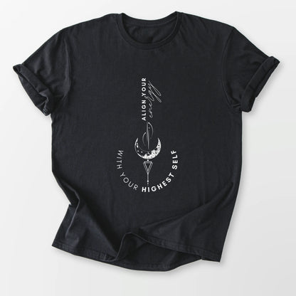 Align Your Energy Tee Black T-Shirt