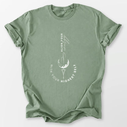 Align Your Energy Tee Sage T-Shirt