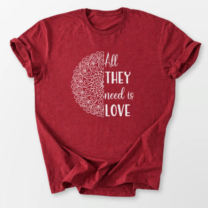 All They Need Tee Antique Cherry Red T-Shirt