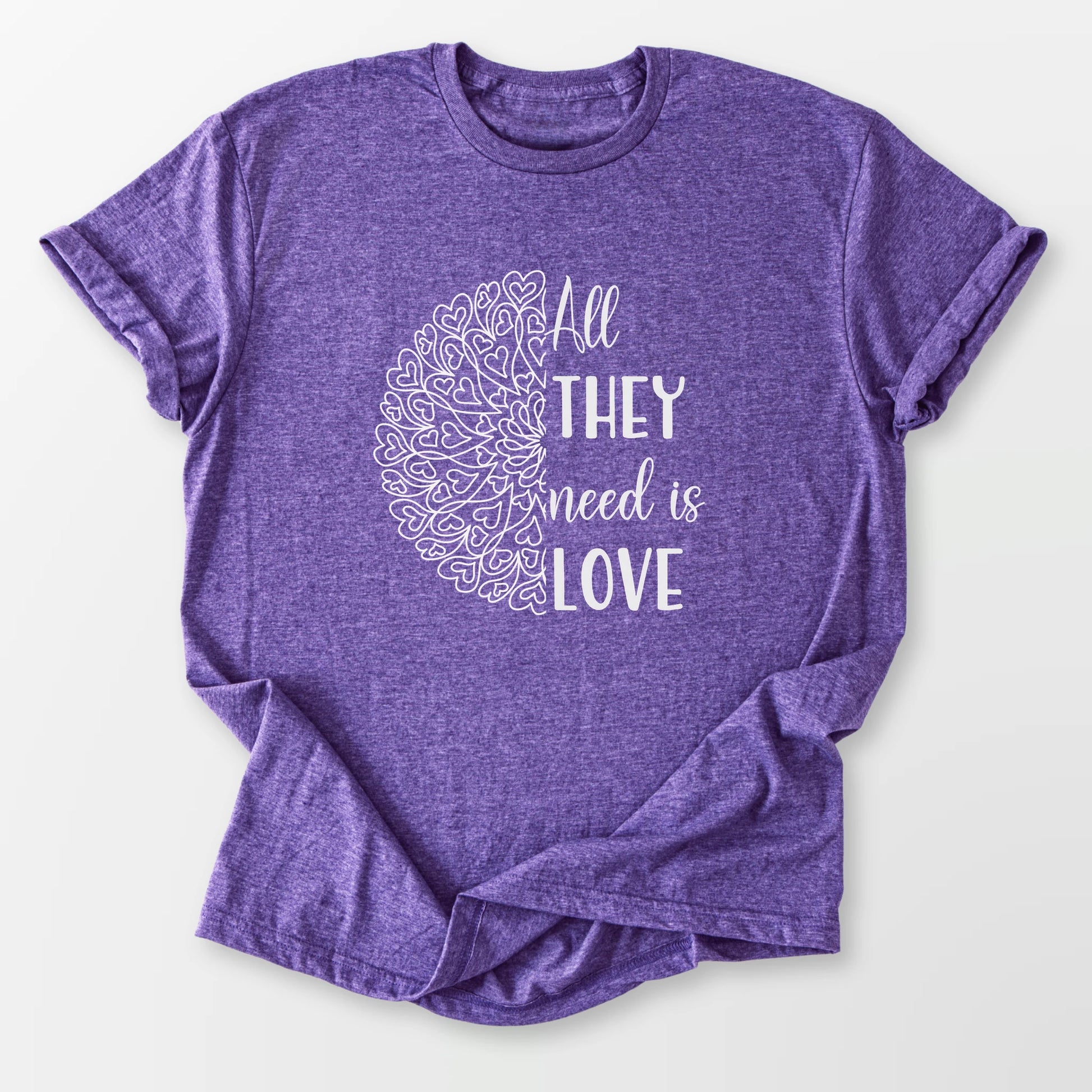 All They Need Tee Heather Purple T-Shirt