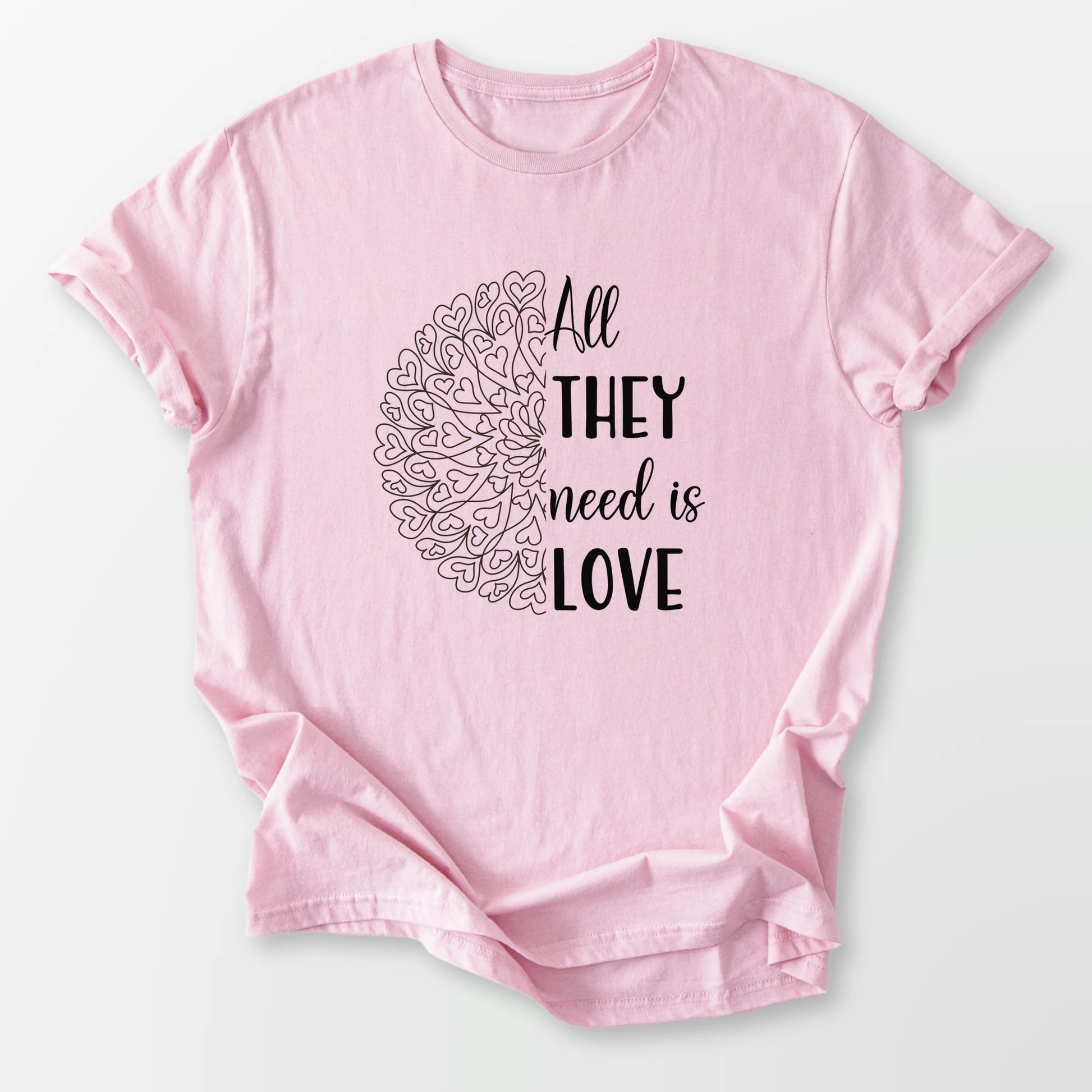 All They Need Tee Light Pink T-Shirt