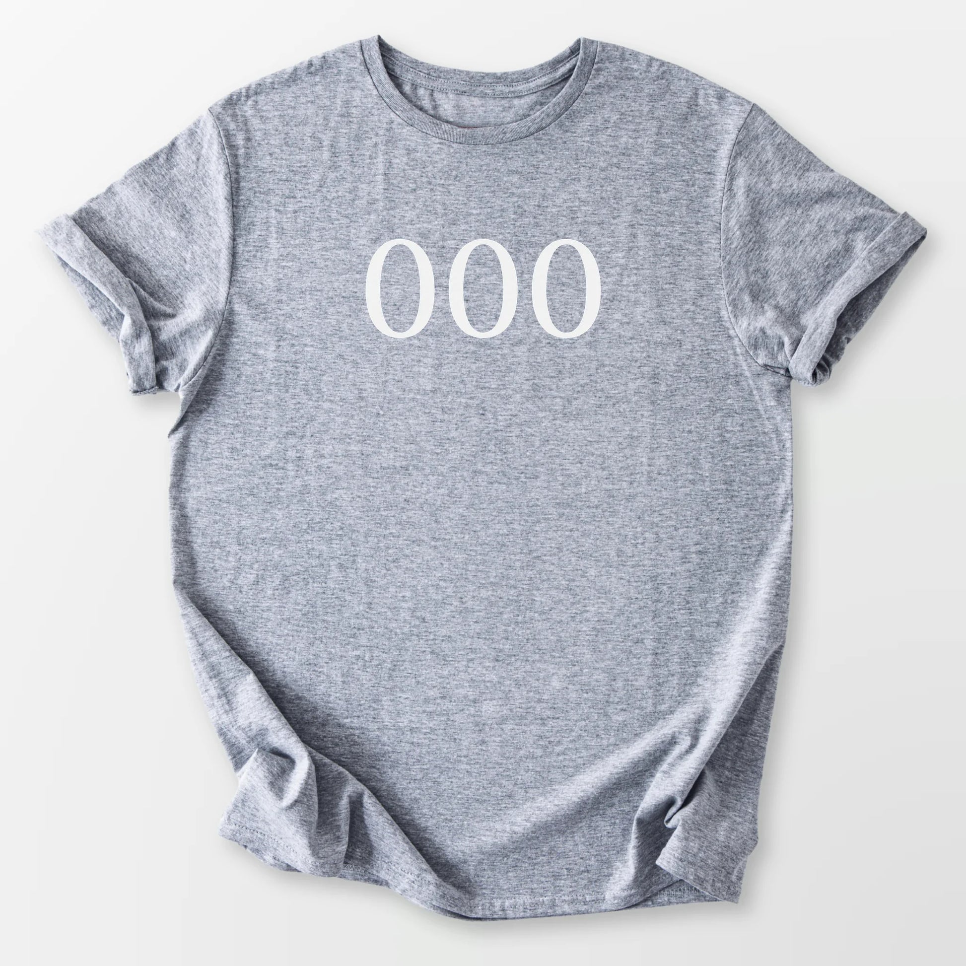 Angel Number 000 Tee Sport Grey T-Shirt