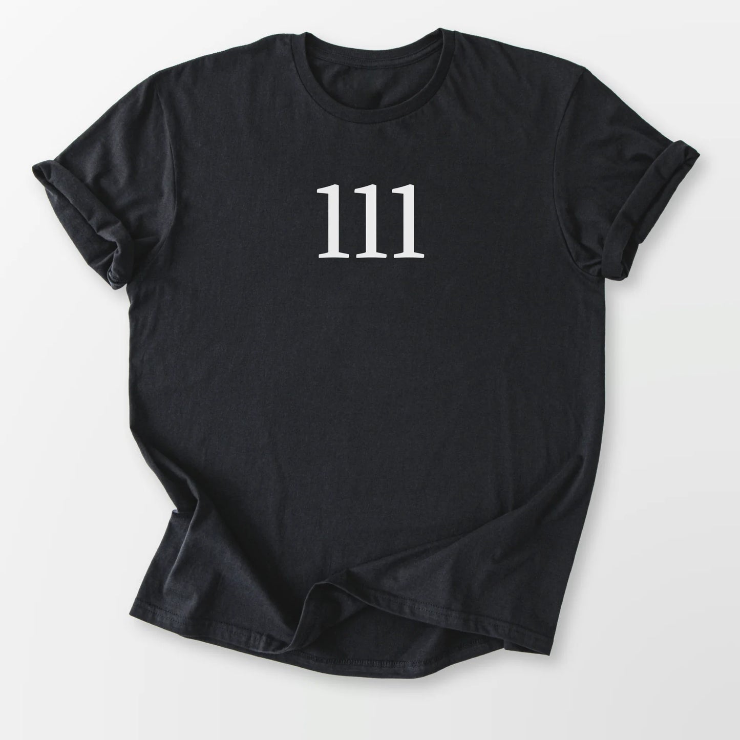 Angel Number 111 Tee Black T-Shirt