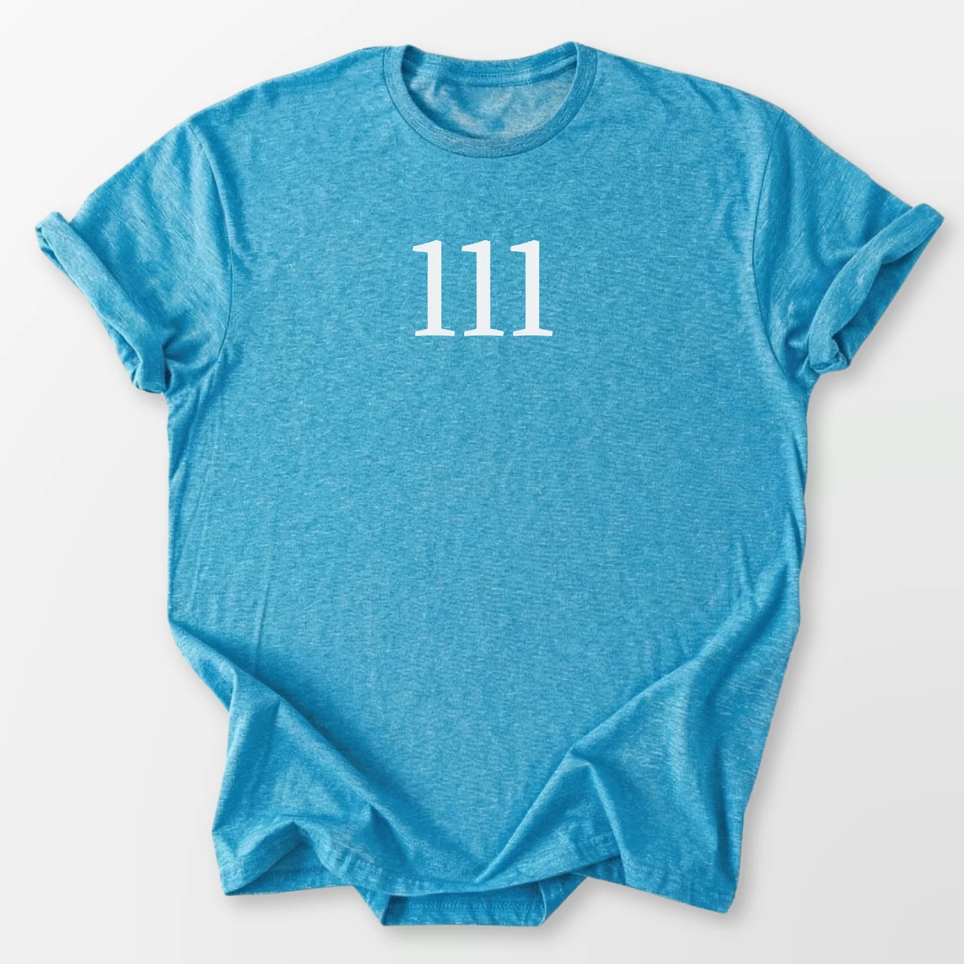 Angel Number 111 Tee Heather Sapphire T-Shirt