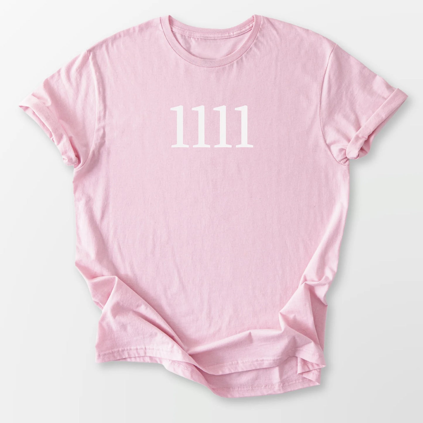 Angel Number 1111 Tee Light Pink T-Shirt