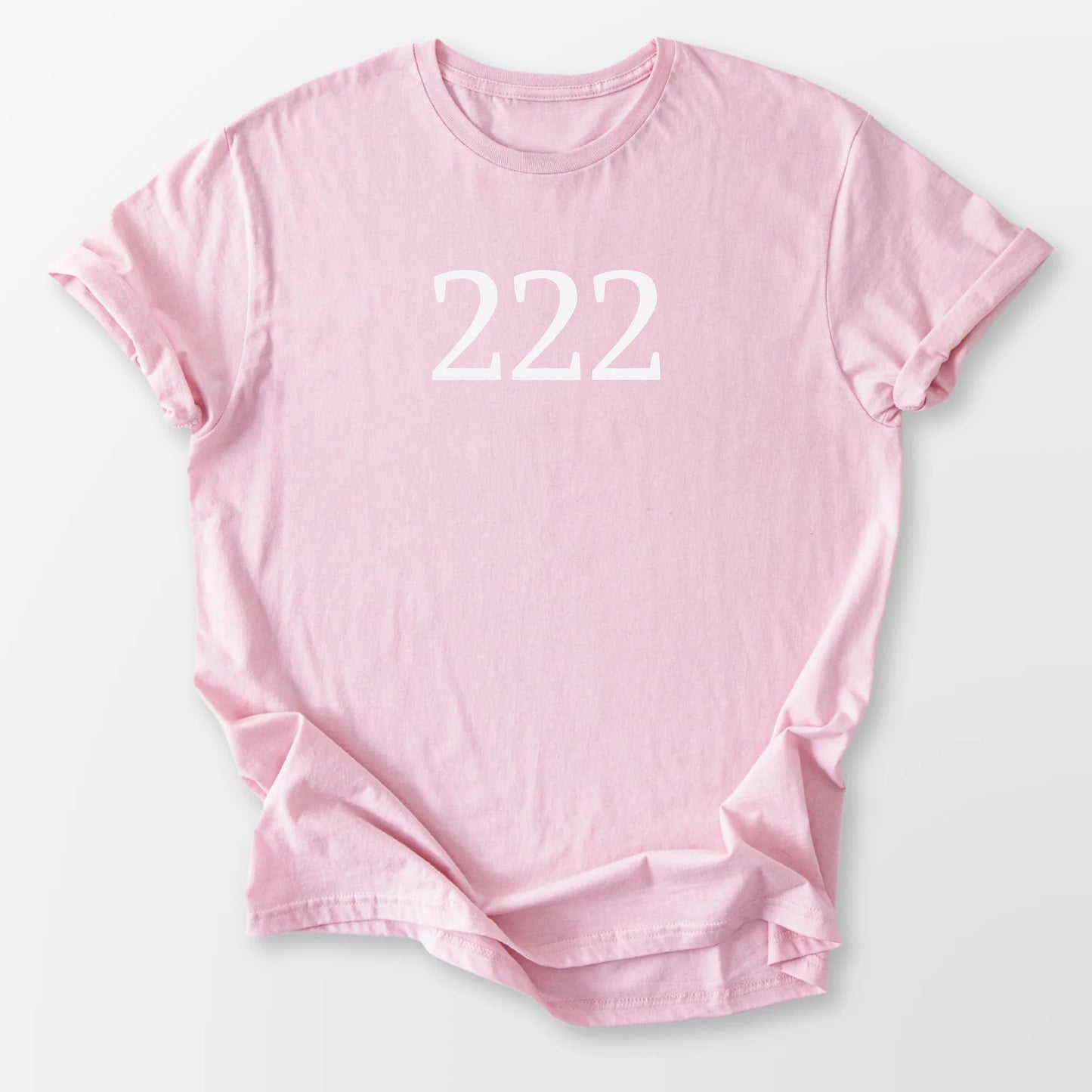 Angel Number 222 Tee Light Pink T-Shirt