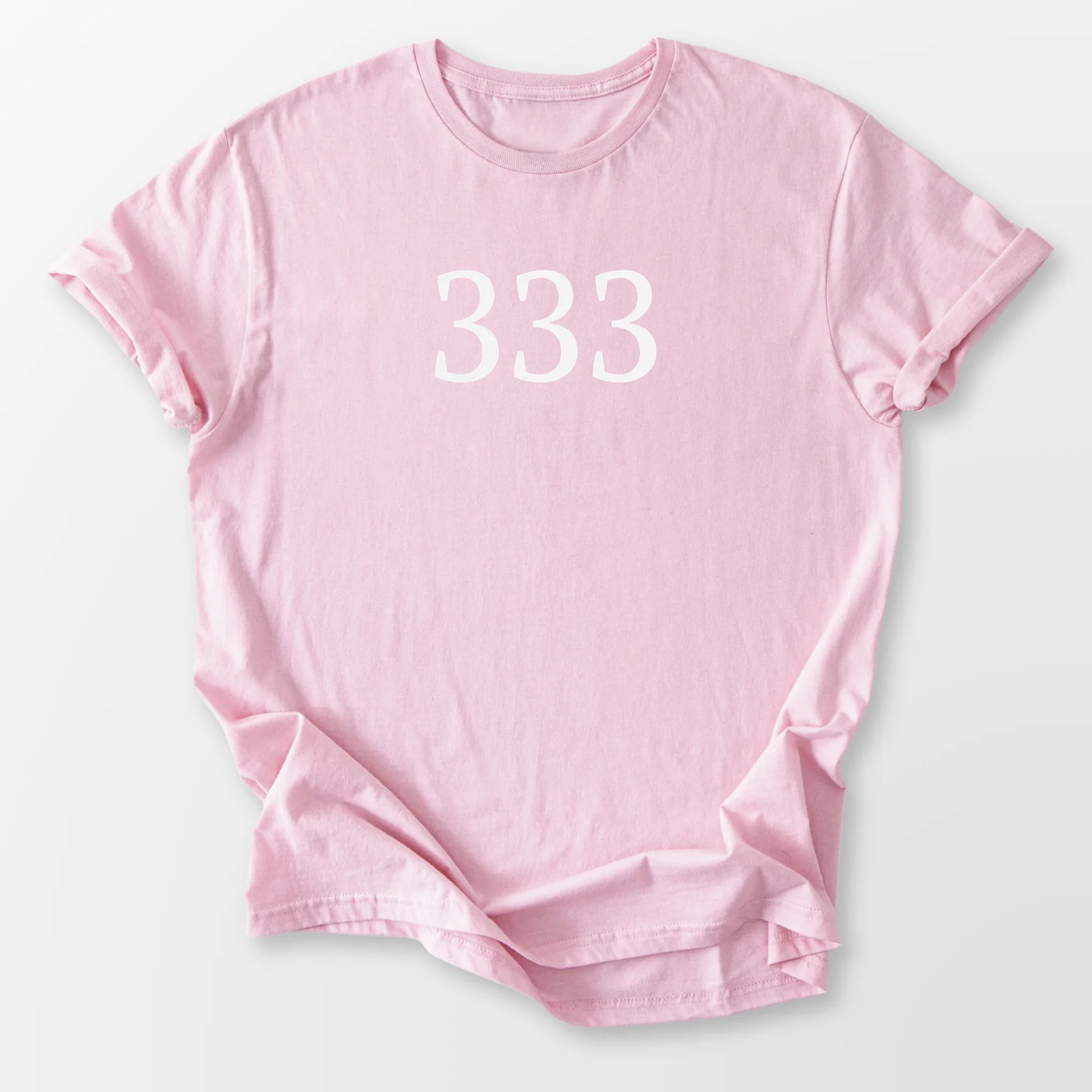 Angel Number 333 Tee Light Pink T-Shirt