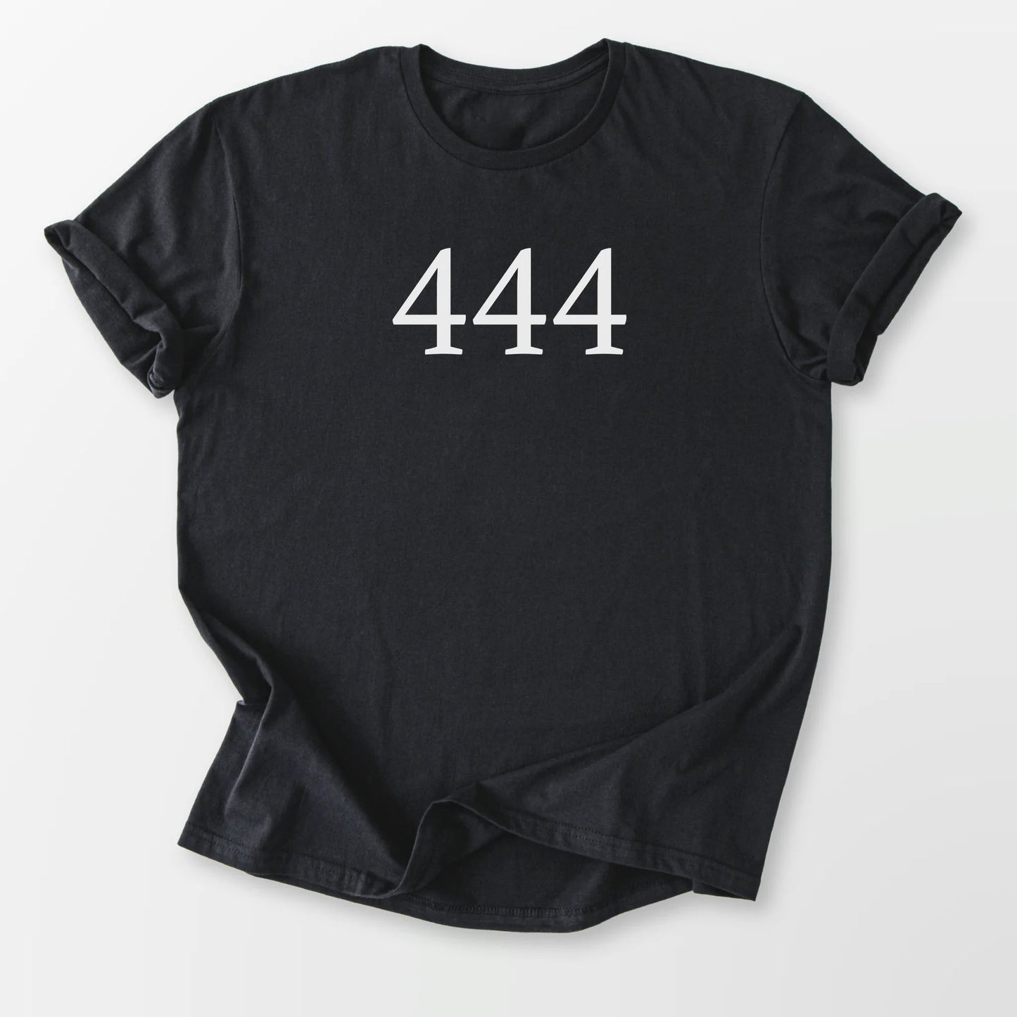 Angel Number 444 Tee Black T-Shirt