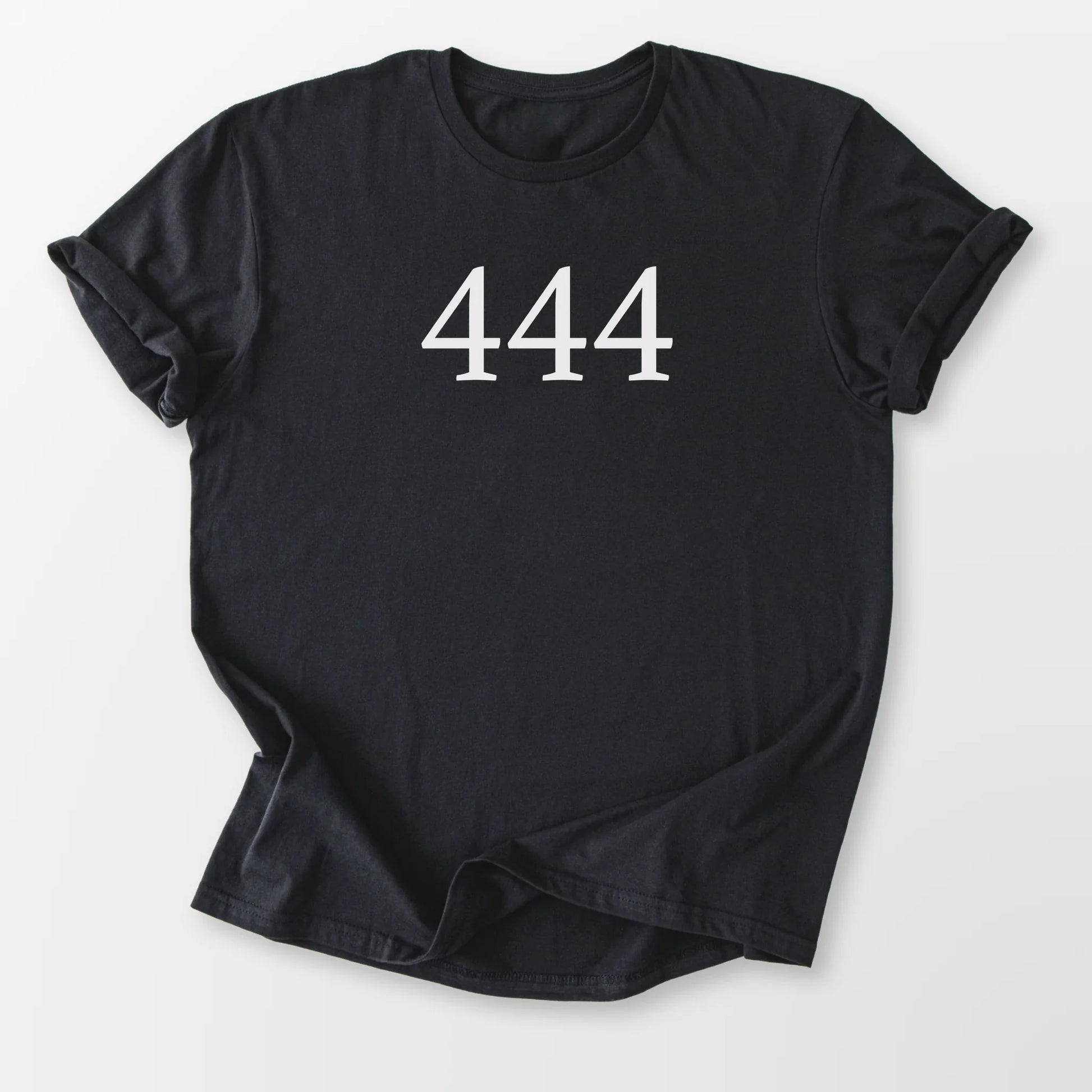 Angel Number 444 Tee Black T-Shirt