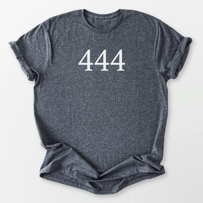 Angel Number 444 Tee Dark Heather Grey T-Shirt