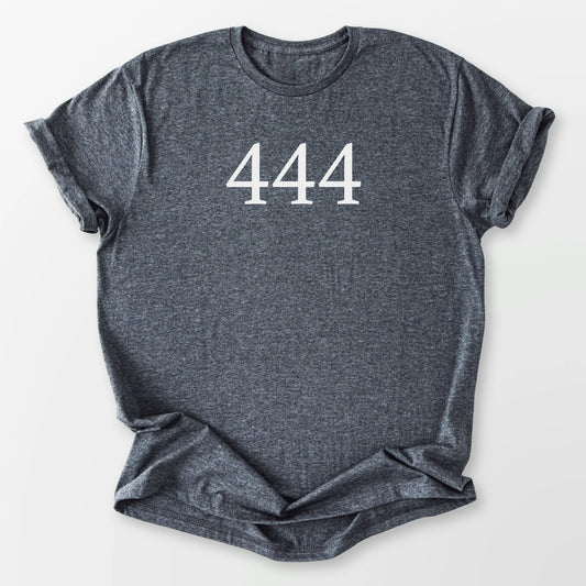 Angel Number 444 Tee Dark Heather Grey T-Shirt