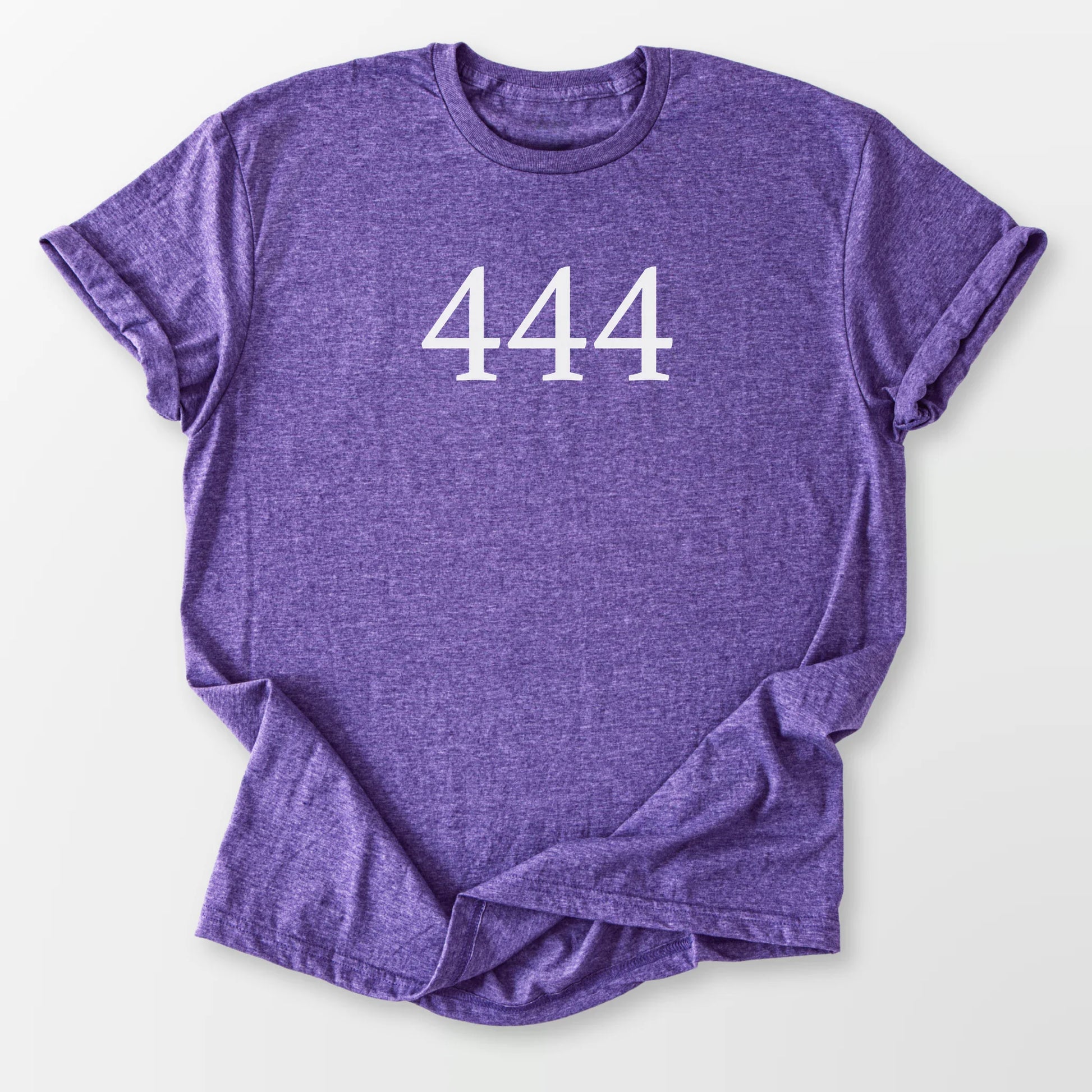 Angel Number 444 Tee Heather Purple T-Shirt