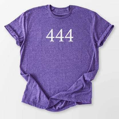 Angel Number 444 Tee Heather Purple T-Shirt