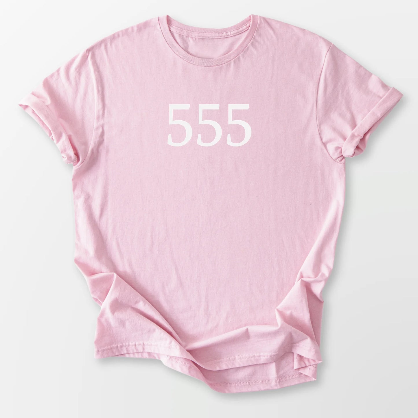 Angel Number 555 Tee Light Pink T-Shirt