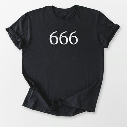 Angel Number 666 Tee Black T-Shirt