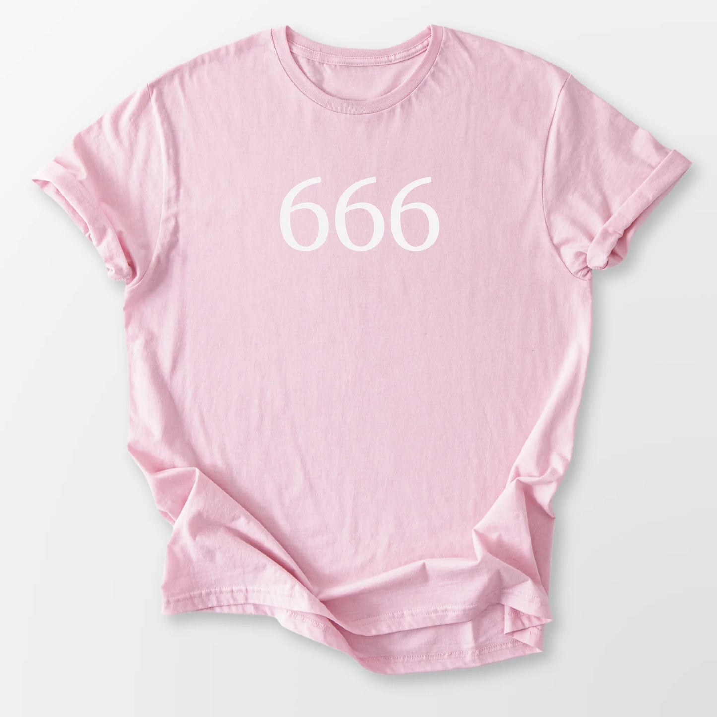 Angel Number 666 Tee Light Pink T-Shirt
