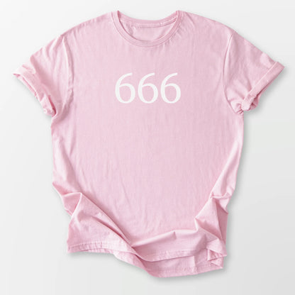 Angel Number 666 Tee Light Pink T-Shirt